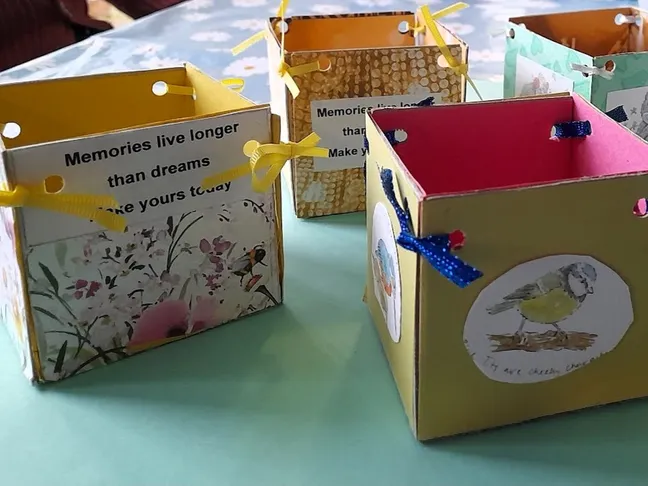 Little Boxes of Joy Made by Friendly Faces group in 2026