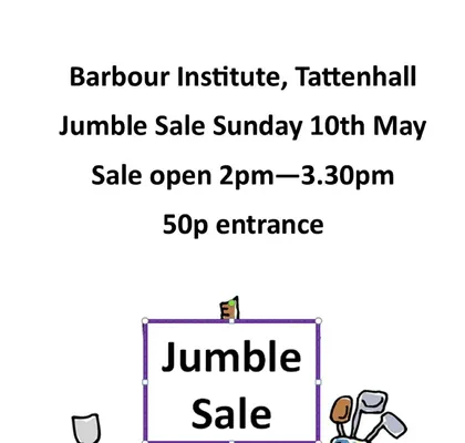 Barbour Institute Jumble 10 May 2026