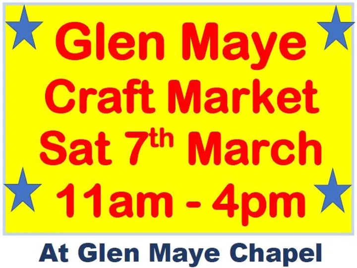 Glen Maye Chapel – Craft Market 7th March 2026