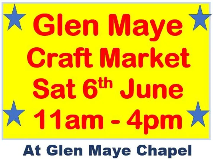 Glen Maye Chapel &ndash; Craft Market 6th June 2026