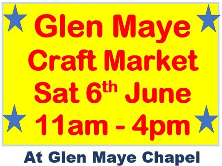 Glen Maye Chapel – Craft Market 6th June 2026
