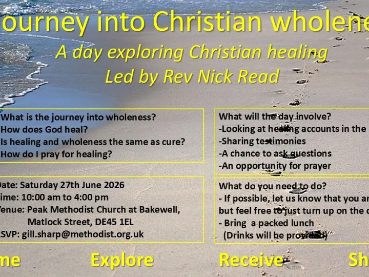 Publicity For Journey Into Healing Bakewell 26b