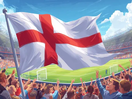 England Football Flag Cartoon (1)
