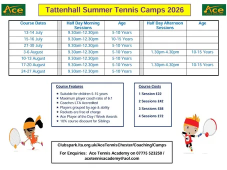 Tattenhall Online &ndash; Tattenhall Summer Holiday Cour