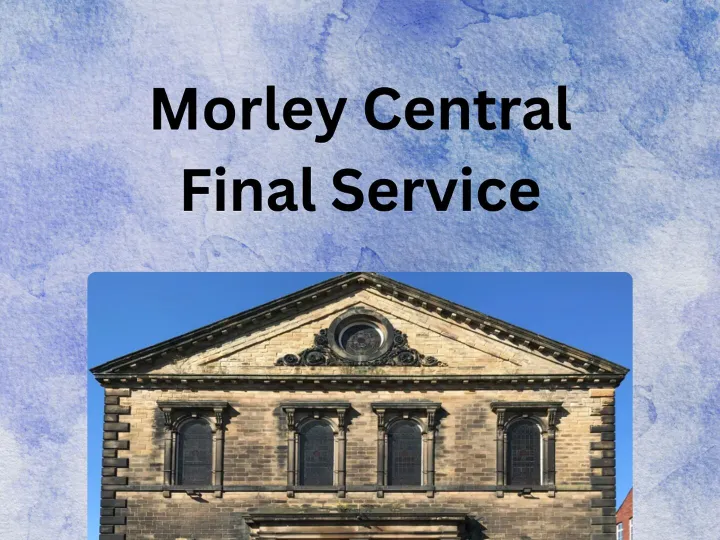 Final Service Front Page