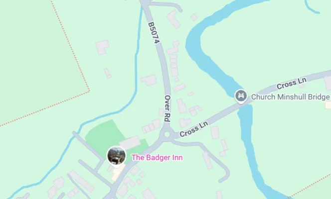 Map of Church Minshull