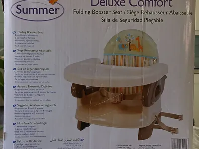 Items for sale
– Summer Infant Deluxe Comfort Folding Booster Seat £10