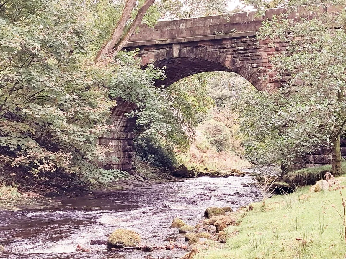The old stone bridge over the River Dane near Wincle