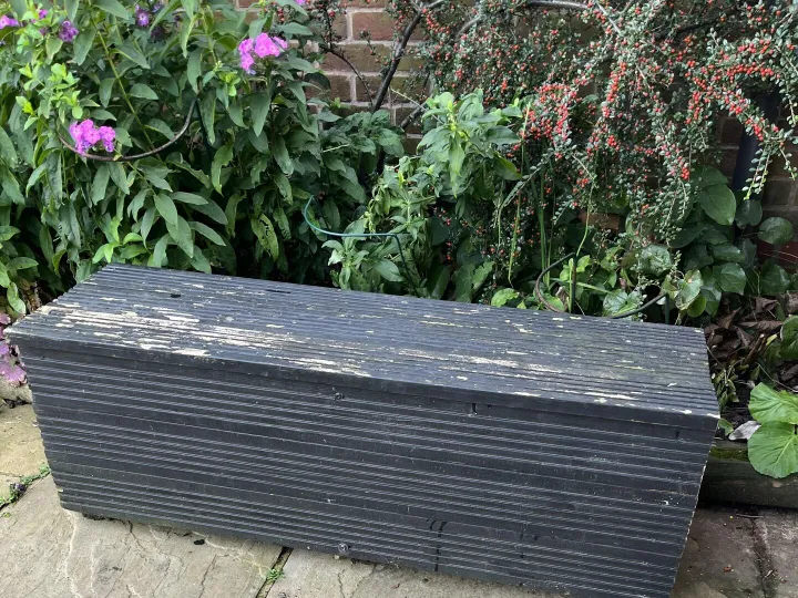Items for sale &ndash; Wooden bench with lift up lid. &pound;25
