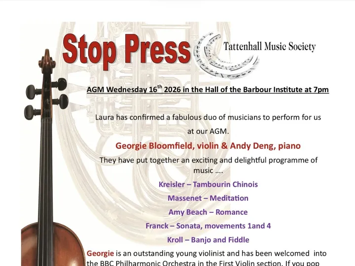 Tattenhall Music Society AGM