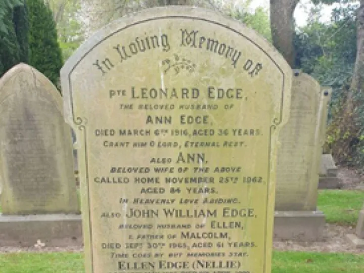 Leonard Edge Grave