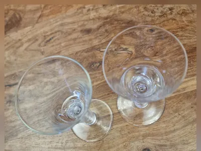 Items for sale &ndash; 2 Boxed unused 'Jacobite' glasses with airtwist stems &pound;20 for the 2