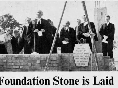Laying Foundation &ndash; 27 June 1953 02 &ndash; Web