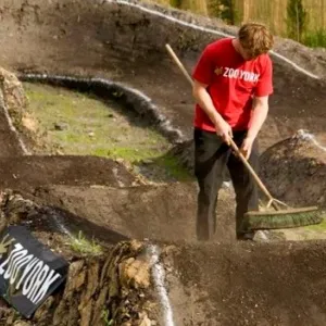 Marco's Backyard Pump Track earthworks