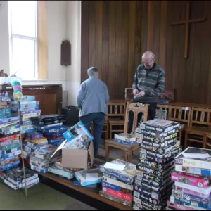 Sorting and setting up of Jig Fest
