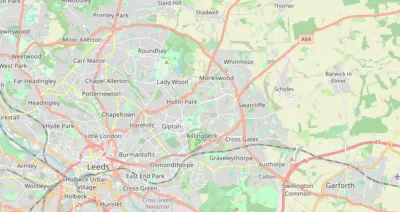 Map showing the location of Leeds (North & East)