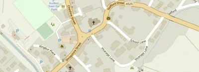 Map showing the location of AudlemOnline