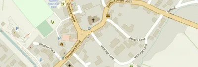Map showing the location of AudlemOnline