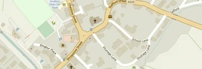 Map showing the location of AudlemOnline