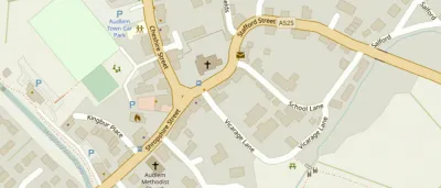 Map showing the location of AudlemOnline