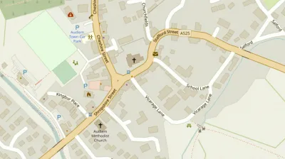 Map showing the location of AudlemOnline