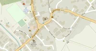 Map showing the location of AudlemOnline