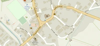 Map showing the location of AudlemOnline