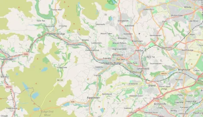 Map showing the location of Calderdale