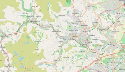Map showing the location of Calderdale