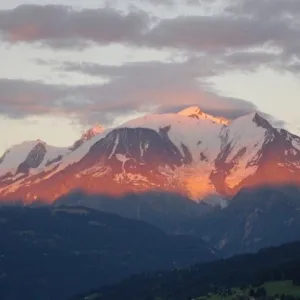 Alps at sunset