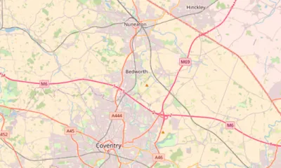 Map showing the location of Kidderminster & Stourport