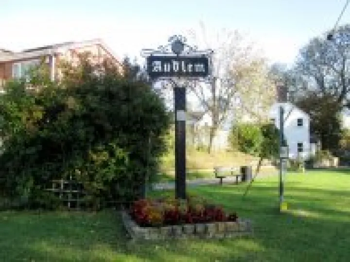 Audlem sign – Cheshire Little Gem award winner 2011