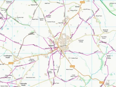 Footpath map