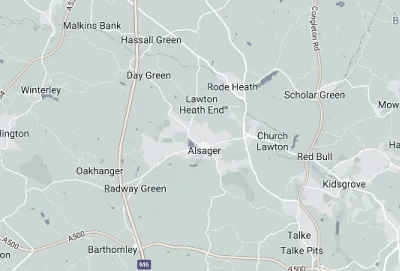 Map showing the location of Cheshire South Methodist Circuit