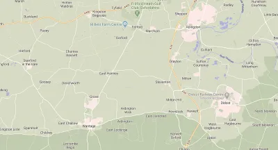 Map showing the location of Wantage & Abingdon