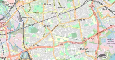 Map showing the location of Newham Methodist Circuit