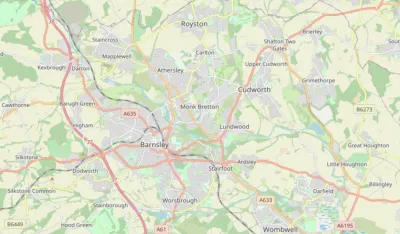 Map showing the location of Barnsley Methodist Circuit