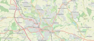 Map showing the location of Barnsley Methodist Circuit