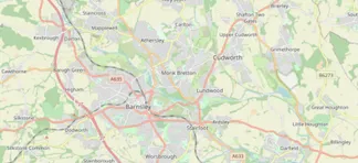 Map showing the location of Barnsley Methodist Circuit