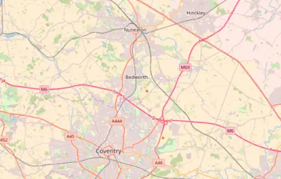 Map showing the location of Oxford Methodist Circuit