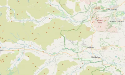 Map showing the location of North Yorkshire Dales Methodist
