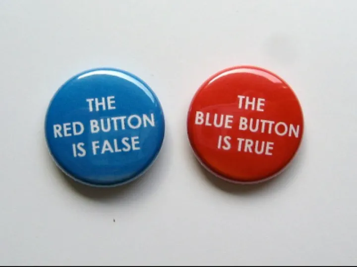 Blue Button Is True