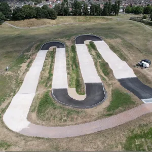 Ipswich pump track under construction