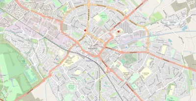 Map showing the location of Aylesbury Methodist Church