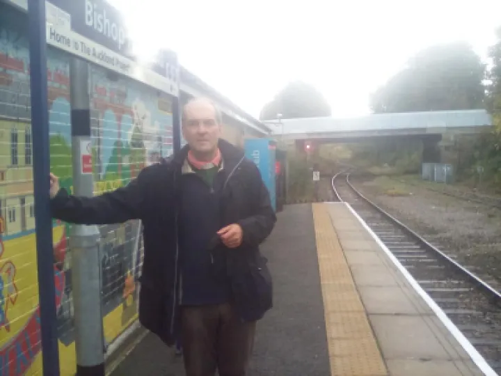 Rev John on his way to Glasgow for COP26