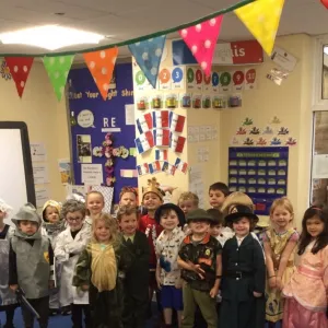 Amethyst Class dressed up for World Book Day