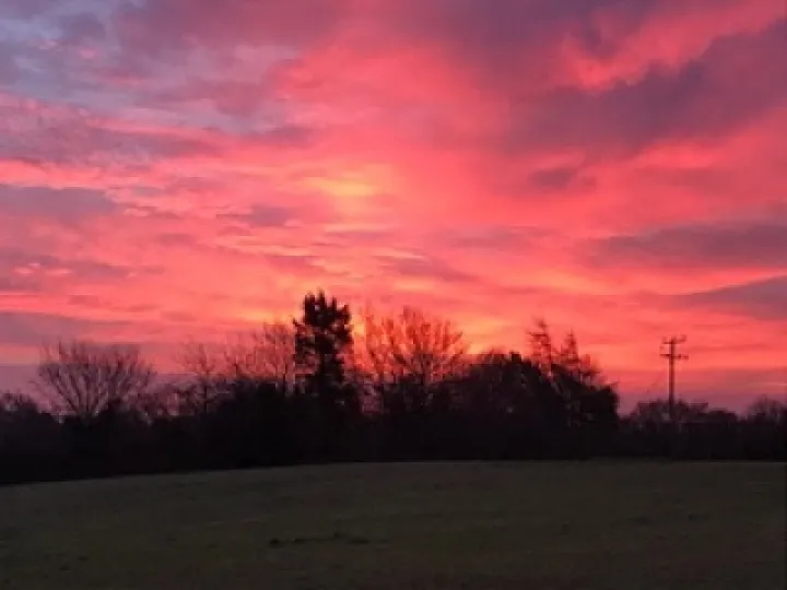 red sky