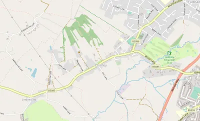 Map showing the location of Chorley Parish Council