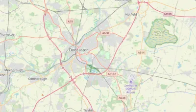 Map showing the location of Doncaster Methodist Circuit