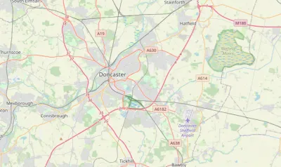 Map showing the location of Doncaster Methodist Circuit